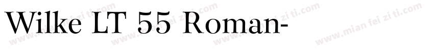 Wilke LT 55 Roman字体转换